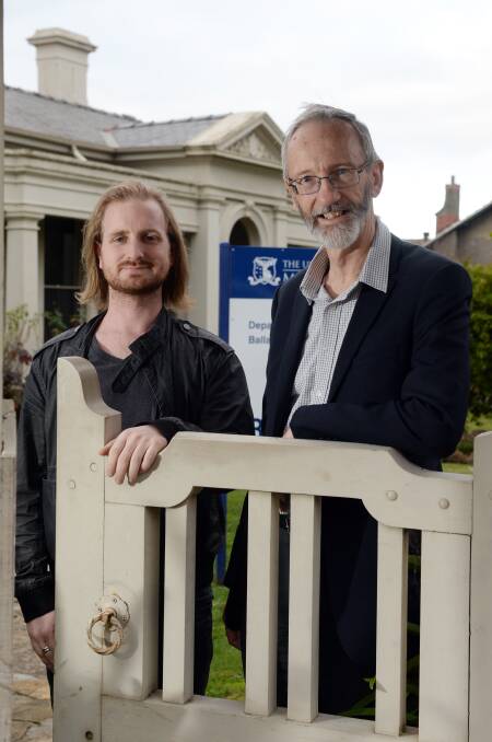 SPEAK UP: Global mental health advocate Nic Newling and University of Melbourne Associate Professor David Pierce want Ballarat people to really talk. Picture: Kate Healy