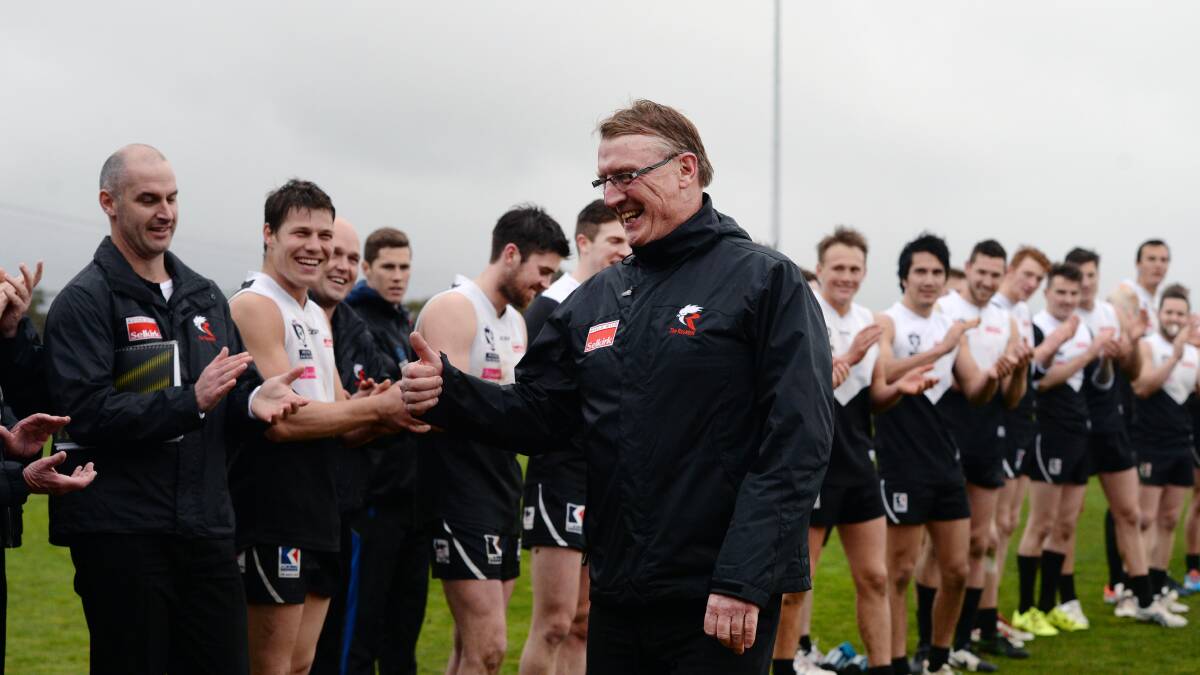 Courier photographer Kate Healy tracked Roosters' coach Gerard FitzGerald in his final game at the helm