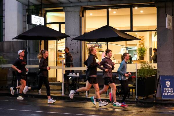 Cobbs Coffee, on Lydiard Street, is set to be among the cafes opening extra early on Marathon Sunday to capture the early crowd for the inaugural Ballarat Marathon. Cobbs is near the start and finish line. Picture by Runners Prep