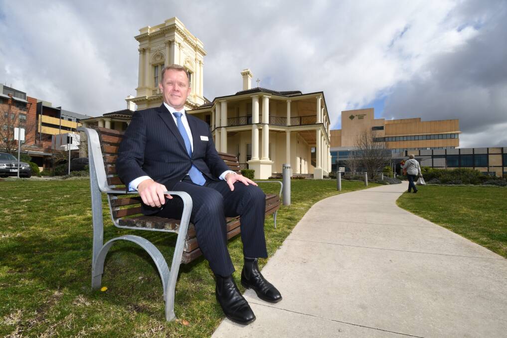 LEADER: St John of God Ballarat Hospital's chief executive officer Alex Demidov wants to grow the hospital and keep community connections intact. Picture Lachlan Bence