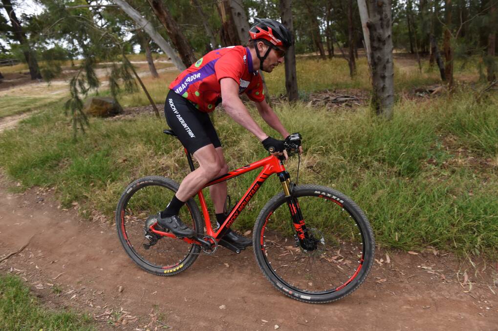 TRY OUT: Reach4Research Ballarat Cycle Classic mountain bike ambassador Phil Orr encourages people of all riding abilities to challenge themselves in the event. Picture: Lachlan Bence