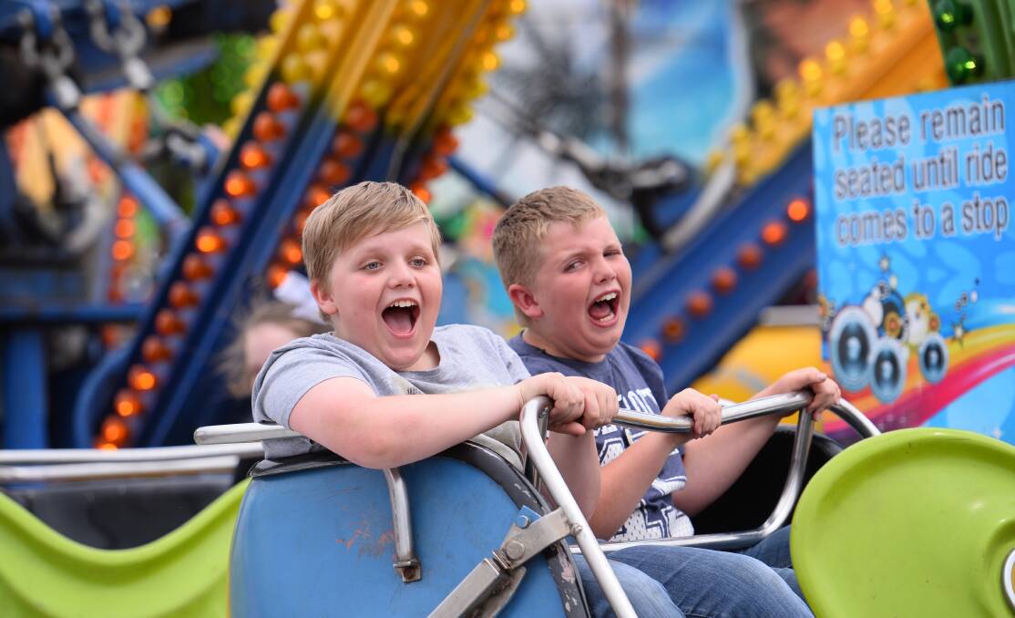 THRILLS: It wouldn't be the show without rides, and Clunes has plenty to choose from, be it on a pony or trike, or perhaps something more adventurous. 

