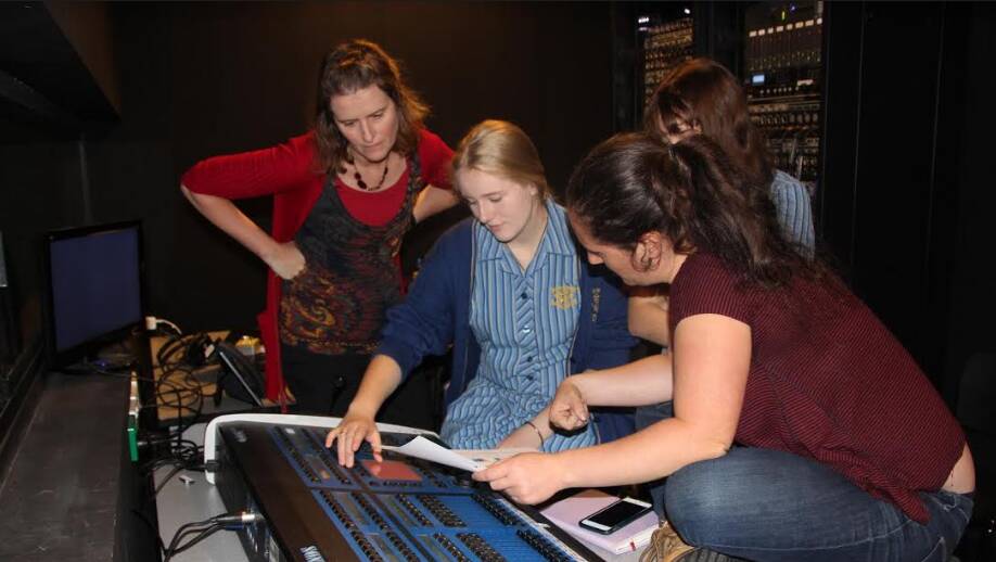 ACTIVE LEARNING: Loreto College actively involves students in the complex world of sound and lighting, learning behind the scenes skills from experts in the field. 
