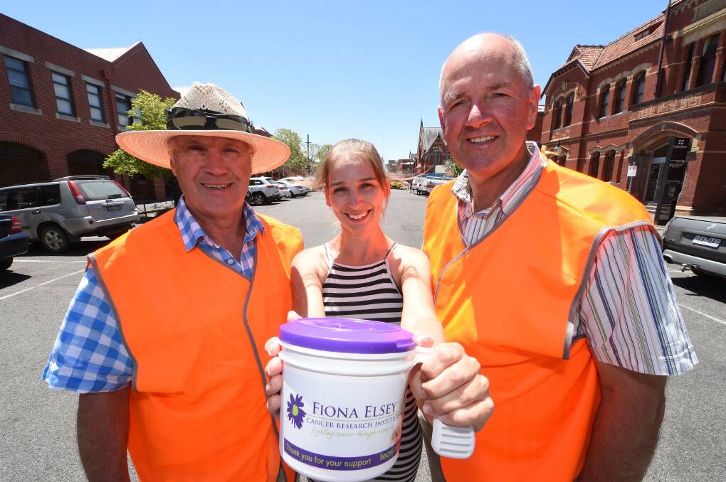 Helping hands: John Ives, Bec Wiggers and Robert Herrmann are passionate volunteers for the Ballarat Cycle Classic. Picture: Jeremy Bannister