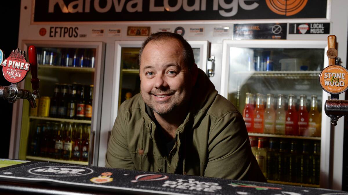 Karova Lounge owner Gary Wilson. Picture: Kate Healy