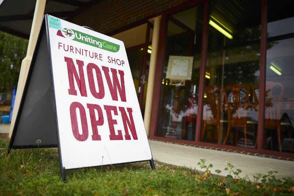 Closing down: Uniting Ballarat's well-known furniture shop will be closing after 30 years, with volunteers disappointed by the decision. Picture: Luka Kauzlaric 
