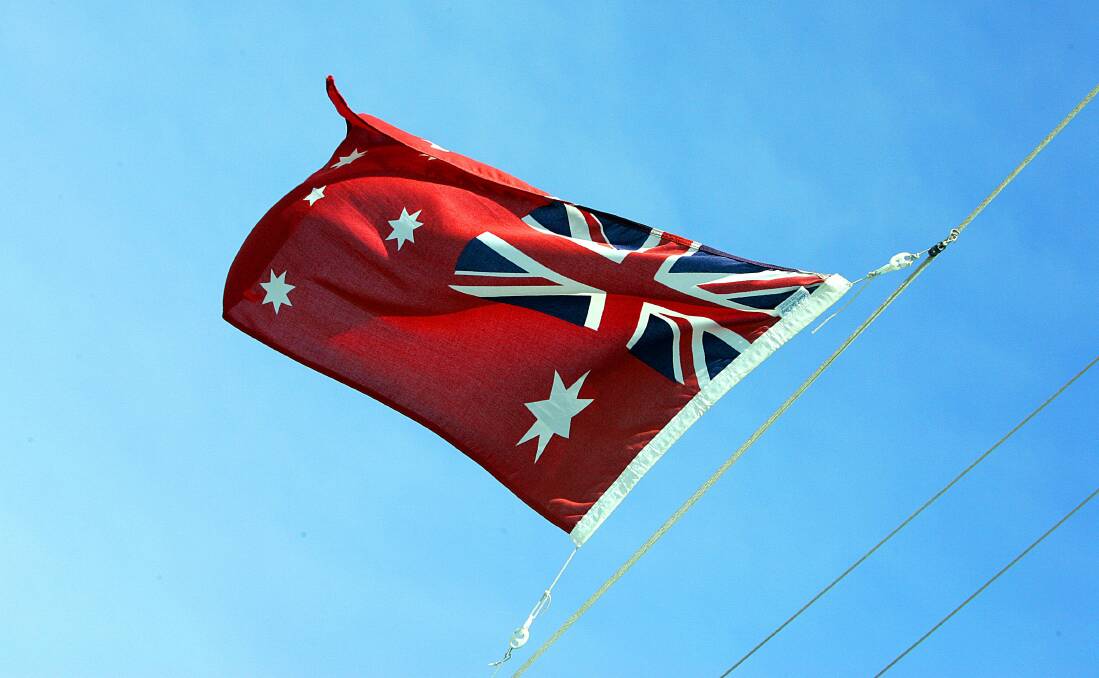GETTING IT RIGHT: The red ensign should be flying on every flag pole in Australia every Anzac Day and Remembrance Day on November 11.