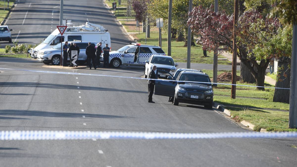 TRAGIC: The scene of the Bacchus Marsh shooting in May last year. Picture: Lachlan Bence
