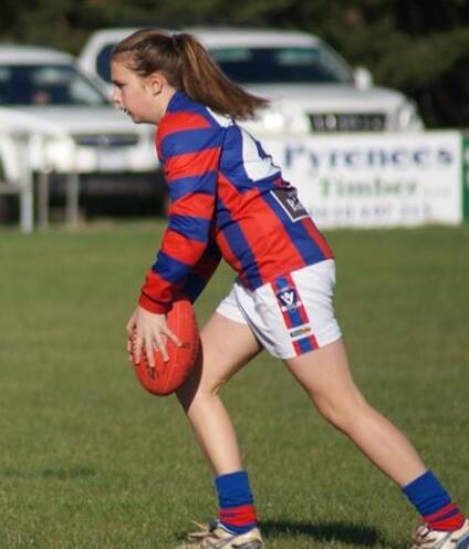 Getting the call up: Hepburn's Chloe Leonard will represent Victoria at School Sport Australia’s Australian Football Championships in Queensland in July.  Picture: Supplied.