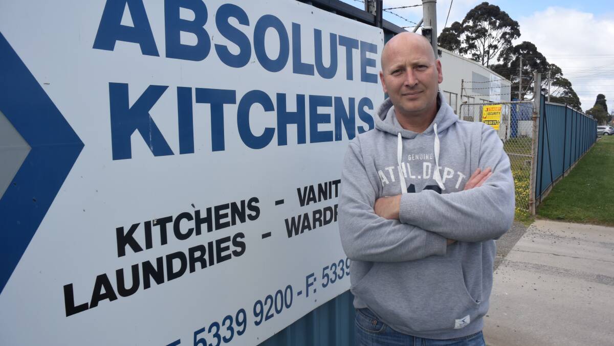 Out of pocket: Absolute Kitchens owner Wayne Moekotte is owed $28,000 by Severino Homes. 