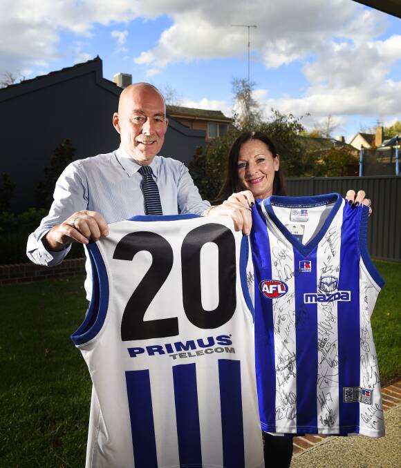 Looking back: On the eve of Drew Petrie's 300th AFL game on Sunday, parents Trevor and Sue were reminiscing on the remarkable achievement which has spanned 16 years.  Picture: Luka Kauzlaric.