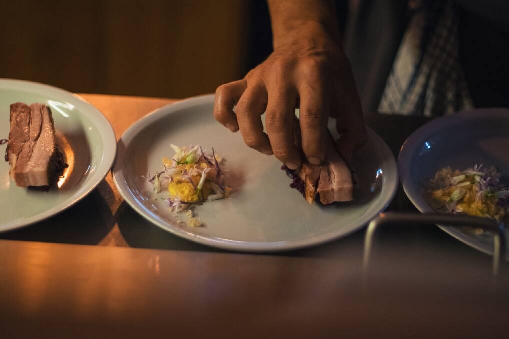 Plating up: Dinner at Underbar consists of a set chef's selection menu which changes week to week and operates on a no repeat concept. 