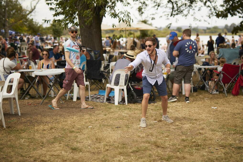Fun for some: While those let in to the Beer Festival had a great time, dozens of would-be revellers were refused access due to a security shortage. Picture: Luka Kauzlaric 