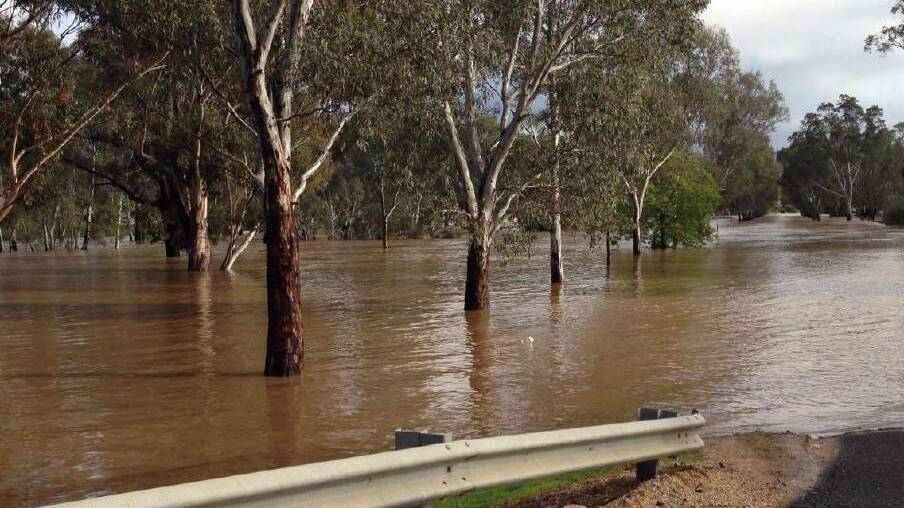 Final damage: The floods which swept through the state in September last year caused more than $16 million in damage to the Pyrenees Shire, with work expected to continue for a further 12 months.   Picture: Supplied. 