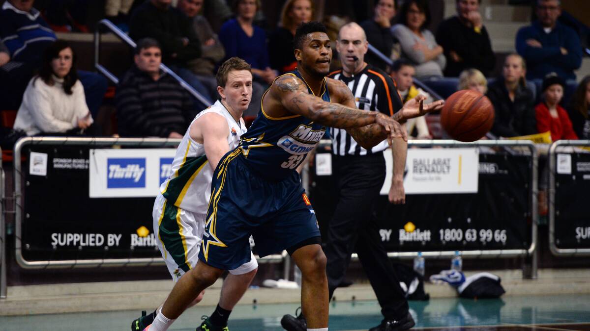 Earnest Ross was named as the Miners' best in their clash with Nunawading on Saturday night.  Picture: Kate Healy.