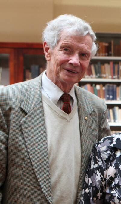 An academic giant: Professor Weston Bate, who wrote two of Ballarat's most important historical texts, passed away on Tuesday aged 93. Picture: Adam Trafford 