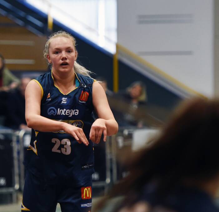 Earning the call-up: Ballarat Rush youngster Lydia Brooks will play her first match in Bendigo Spirit colours this Saturday night against the Melbourne Boomers at the Minerdome.  Picture: Kate Healy.