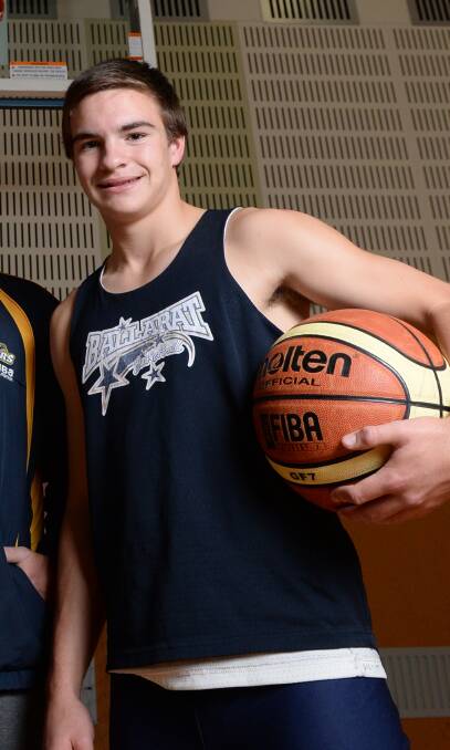 Out to impress: Seventeen-year-old James Hallett attended the first NBL National Combine in Knox earlier this week with the hope of catching the eye of NBL selectors.  