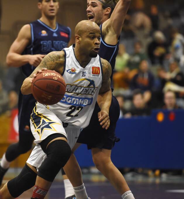 Hitting the scoreboard: Miners captain Roy Booker regained some form against Nunawading with an impressive 30 points.  Picture: Luka Kauzlaric.