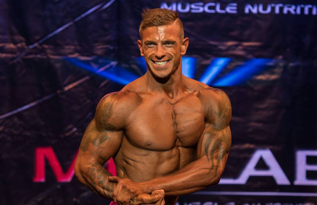 Winning muscle: Eric Morris from D2E gym in Delacombe was crowned WFF men's overall champion at the Tasmanian Classic over the weekend.