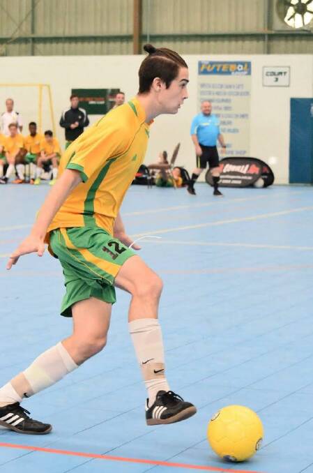 World cup-bound: Liam Dawson was one of 16 futsal players selected in the Australian under-17 squad for the world cup in Scotland. 