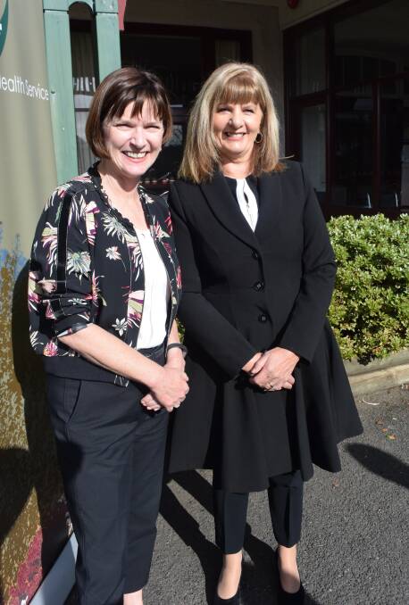 Funding boost: Macedon MP Mary-Anne Thomas and Hepburn Health acting chief executive Sue Gervasoni at the Creswick Nursing Home.  Picture: Brendan Wrigley. 
