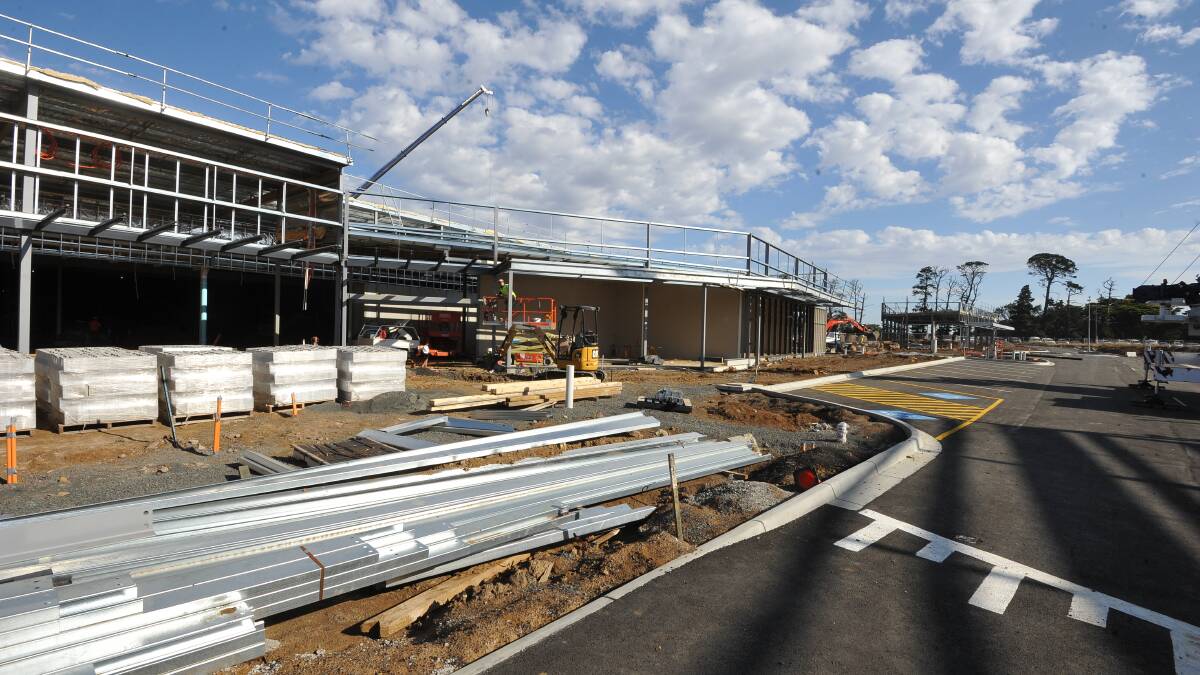 Development: Woolworths and Kmart are the site's lead tenants. Picture: Lachlan Bence. 