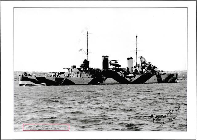 Heavily engaged: HMAS Perth in camouflage strip circa 1941. Perth was one of the most actively engaged RAN ships of WWII. Photo: Geoffrey Ward.