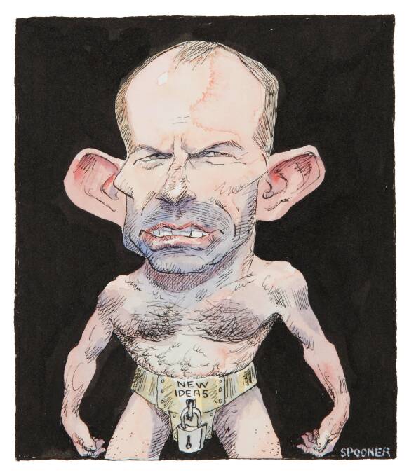 The swimmer: Tony Abbott in his ideological chastity belt by John Spooner.