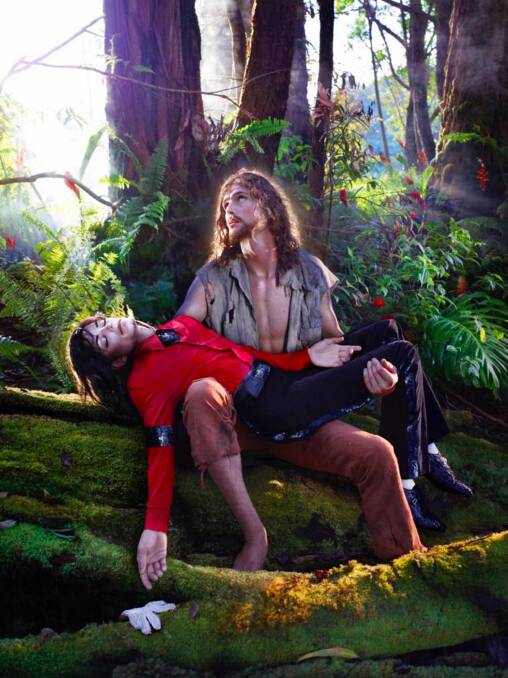Irreverent and playful works of vivid colour and composition: Michael Jackson in ‘American Jesus: Hold me, carry me boldly’, Hawaii, 2009, David LaChapelle.