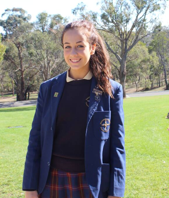 Best in the state: Damascus school captain Chiara Angeli received the Premier's Award for languages in this year's VCE. Photo: Damascus College.