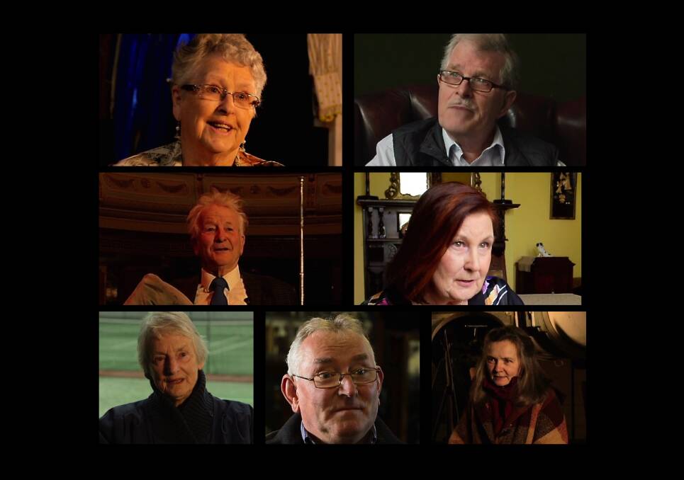 Familiar faces: The first group of people to tell their stories - From top left clockwise: Lynne Muller, George Wilkins, Dot Wickham, Judith Bailey, Les Hardy, Lois Forbes, Norm Brown.