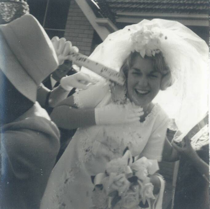 Impromptu: unknown bride captured by Wal Richards, 1960s. Picture: Wal Richards Collection, Midlands Historical Society.