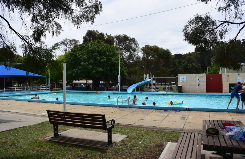 Free lessons: Swimming lessons at the Brown Hill Community Pool are paid for by the local Uniting Church and conducted by VICSWIM. Photo: Caleb Cluff