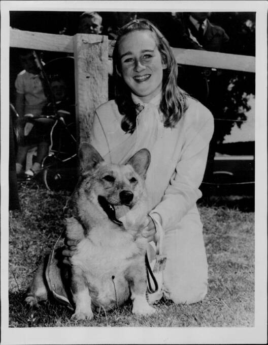 Sadistically murdered: Rosalyn Mary Nolte with her corgi in Hamilton. Nolte was murdered by Charles King and Christopher Lowery in 1971.