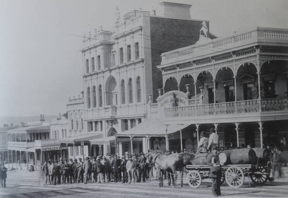 The past: Sturt Street in the late C19 or early C20. Picture: The Courier.