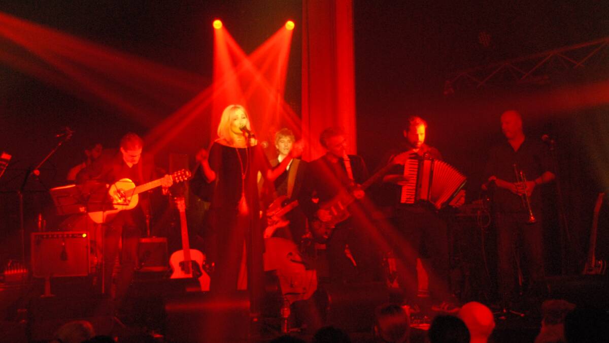 Onstage: Platt onstage with her band. She has been performing in Melbourne for over two decades. Picture: Supplied.