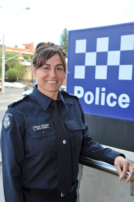 Coping mechanisms: Ballarat Senior Sergeant Stacey Glenister says Victoria Police have developed strategies to assist both officers and the next-of-kin deal with death. Picture: Lachlan Bence.