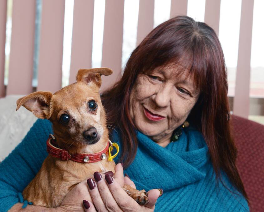 A constant companion in illness: Maryanne Yuritta and her 'best mate' Ruby. Photo: Kate Healy.