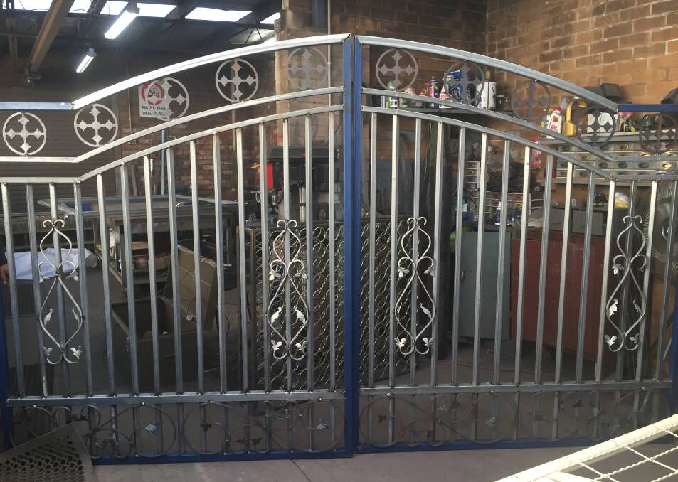 Tubular steel: the gates are lighter and requires less pillar support becuase of the use of lighter tube steel. Picture: supplied.