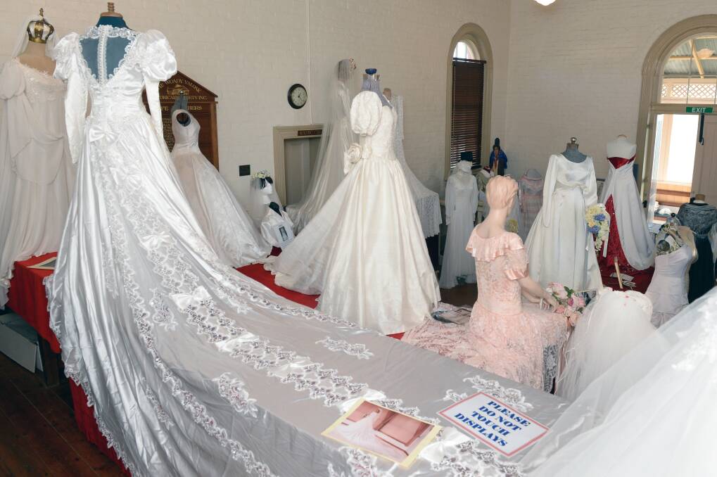 Trains and tales: each dress has a story - sometimes two - to tell. Photo: Kate Healy.