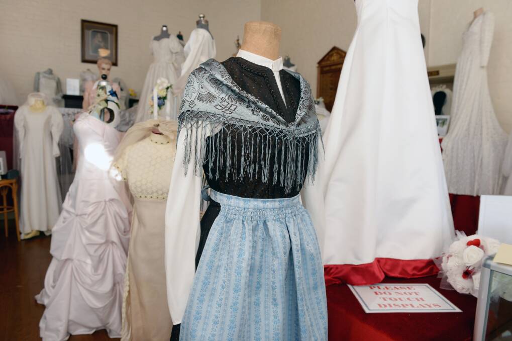 Traditional: a dress worn by a local woman to her wedding in Bavaria. Photo: Kate Healy.