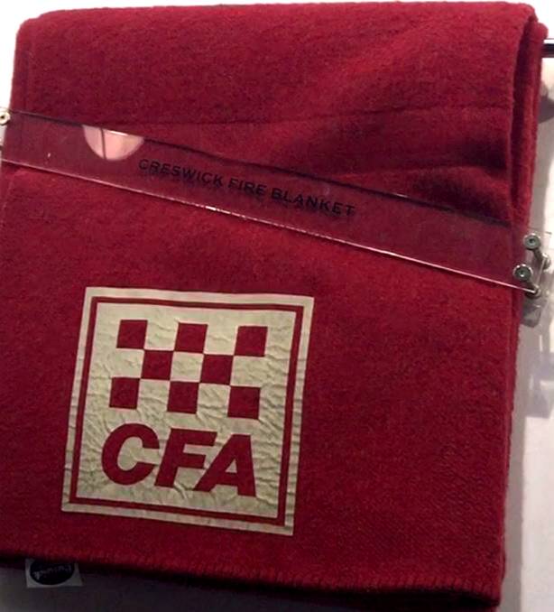 Lifesaver: The Creswick Woollen Mills produce the personal protection blanket for the CFA. 