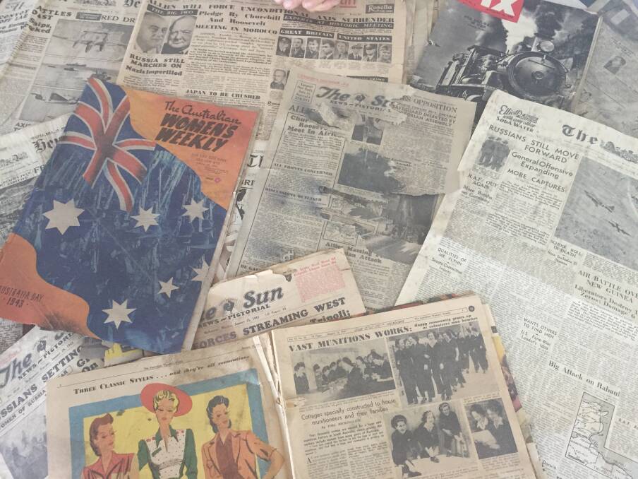 All kinds: an array of the papers and magazines found under the floor coverings in Mr Watson's house.