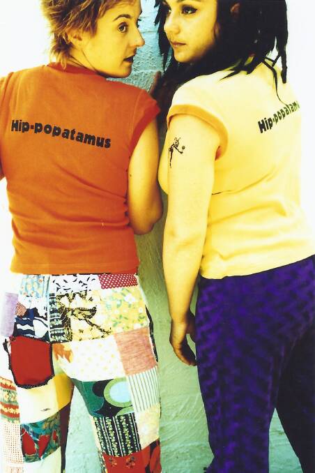 Reunion: Dani Fry and Stella Savy formed Hip-popatamus in 2008. They are reforming for White Night, performing at the BMI with a line up other musical artists and art installations running through the night. Picture: Supplied.