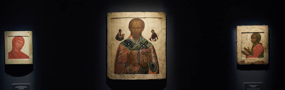 St Nicholas: A 16th-17th Century icon of the orthodox saint is a centrepiece.