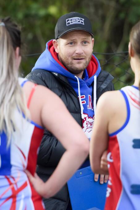 FRESH IDEAS: Newly-appointed Sovereigns championship coach Guy Keane addresses his Gisborne girls in a former coaching role. The club is excited to have someone of Keane's experience at the helm. Picture: Supplied.
