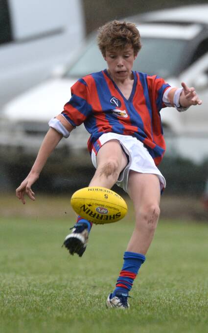Hepburn's Izaac Grant is one of 30 youngsters across the Ballarat region selected for tomorrow's trials.