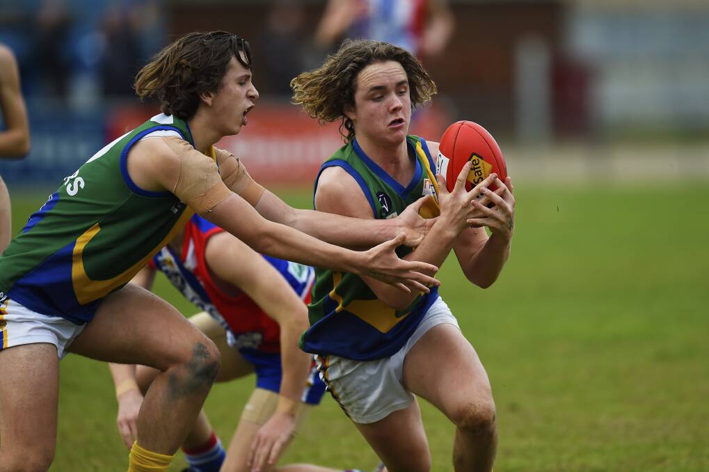 DEBUTANT: Joel O’Connell, pictured playing with Lake Wendouree, will make his TAC Cup debut as the GWV Rebels travel to Casey Fields.