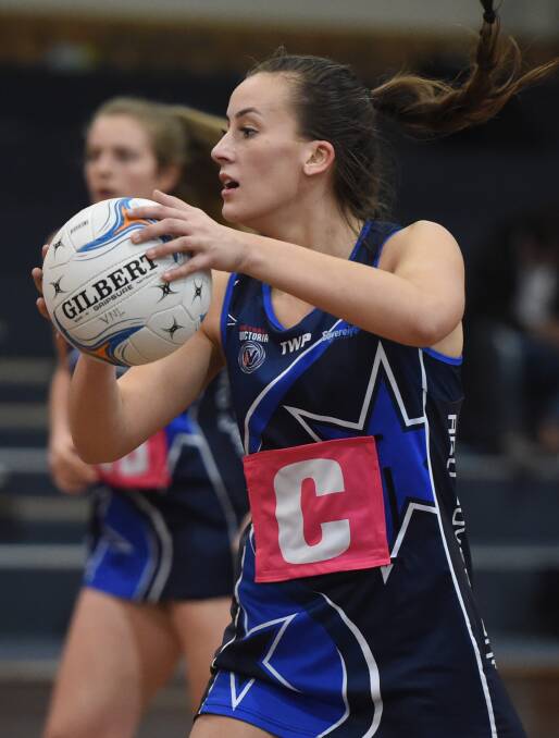 SOUR END: Sovereigns star Casey Adamson suffered a serious ankle injury in the final round of the VNL season on Wednesday night. Picture: Kate Healy